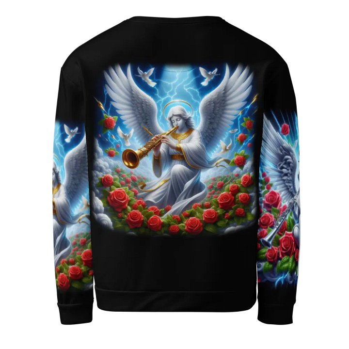 Angels making Music with a Clarinet - All-Over Unisex Sweatshirt #6 product image (2)