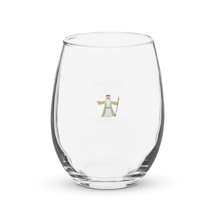 LET MY PEOPLE GO Stemless Wine Glass product image (1)