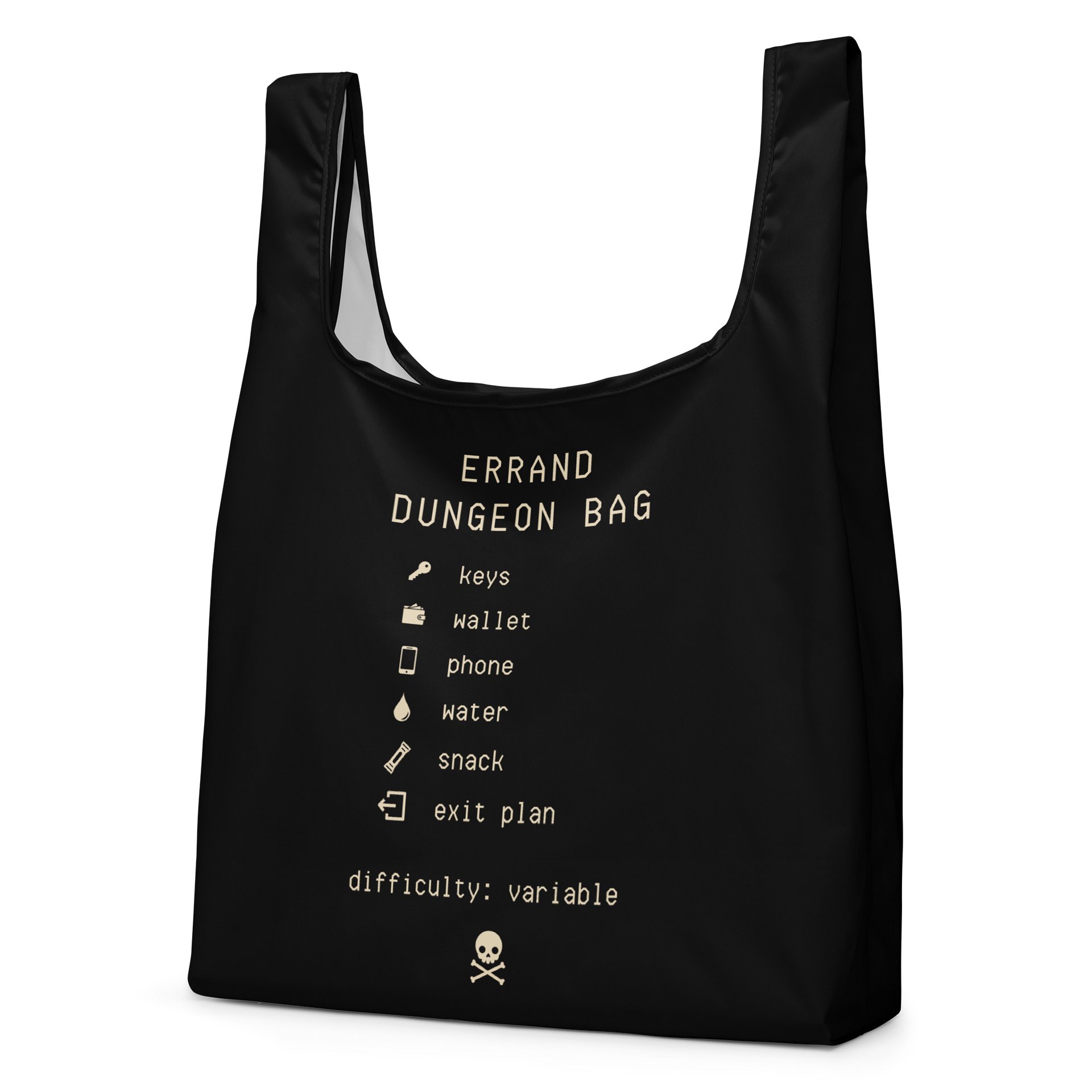 Errand Dungeon Shopping Bag | Reusable Chronic Illness Errand Bag product image (2)