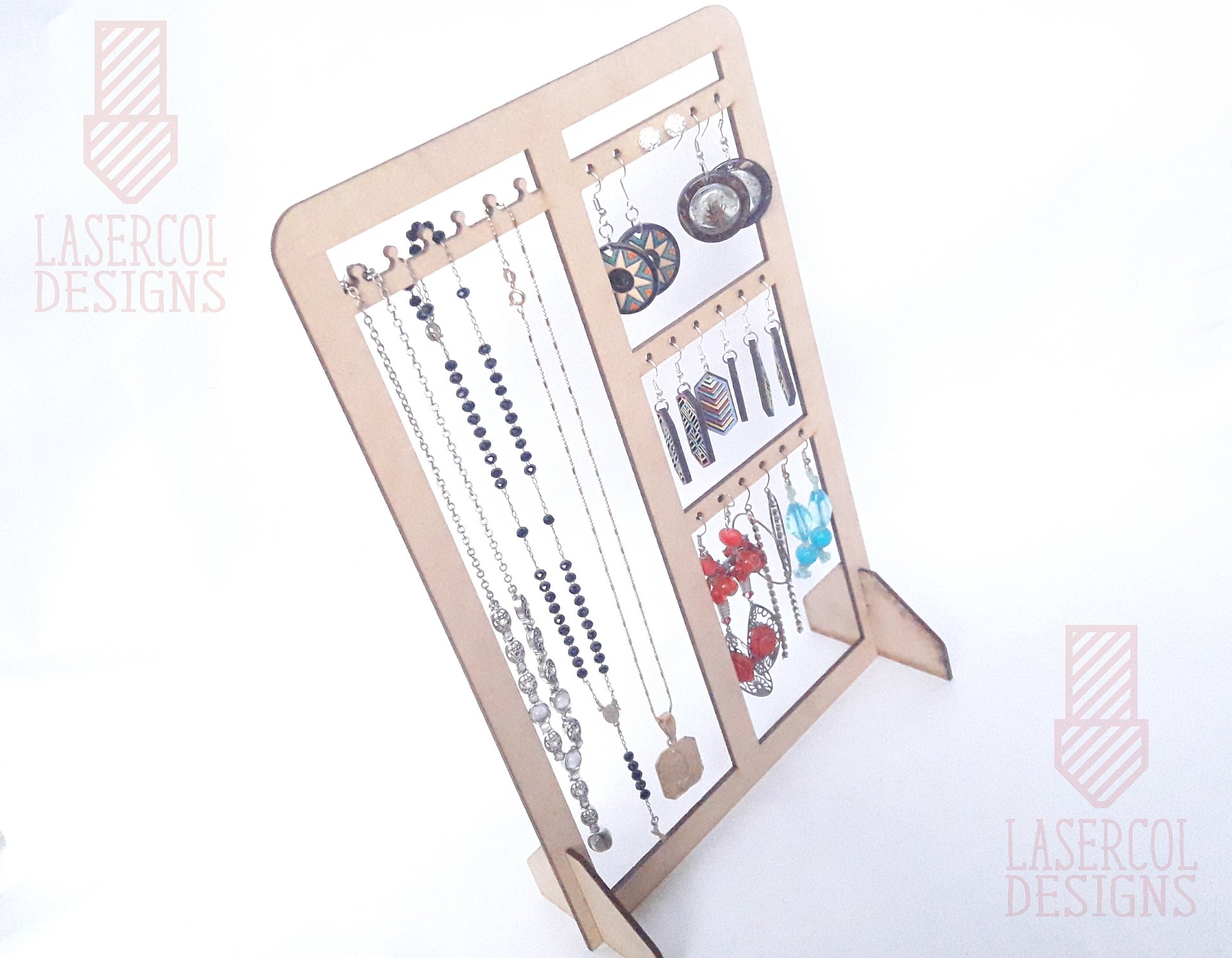 Earring Necklace Holder Stand - Laser Cut Files product image (3)