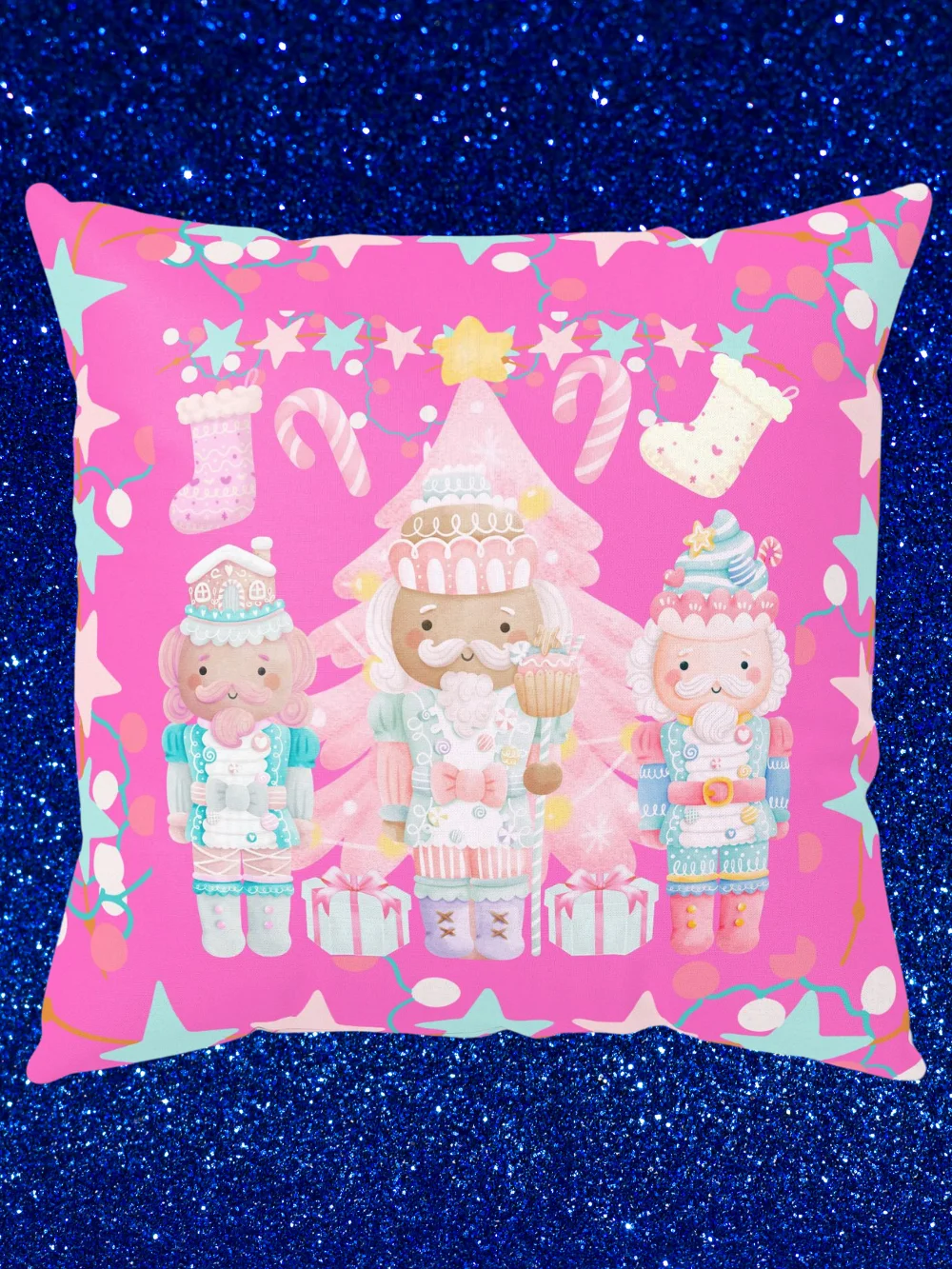 Whimsical Nutcracker Holiday Pillow product image (1)