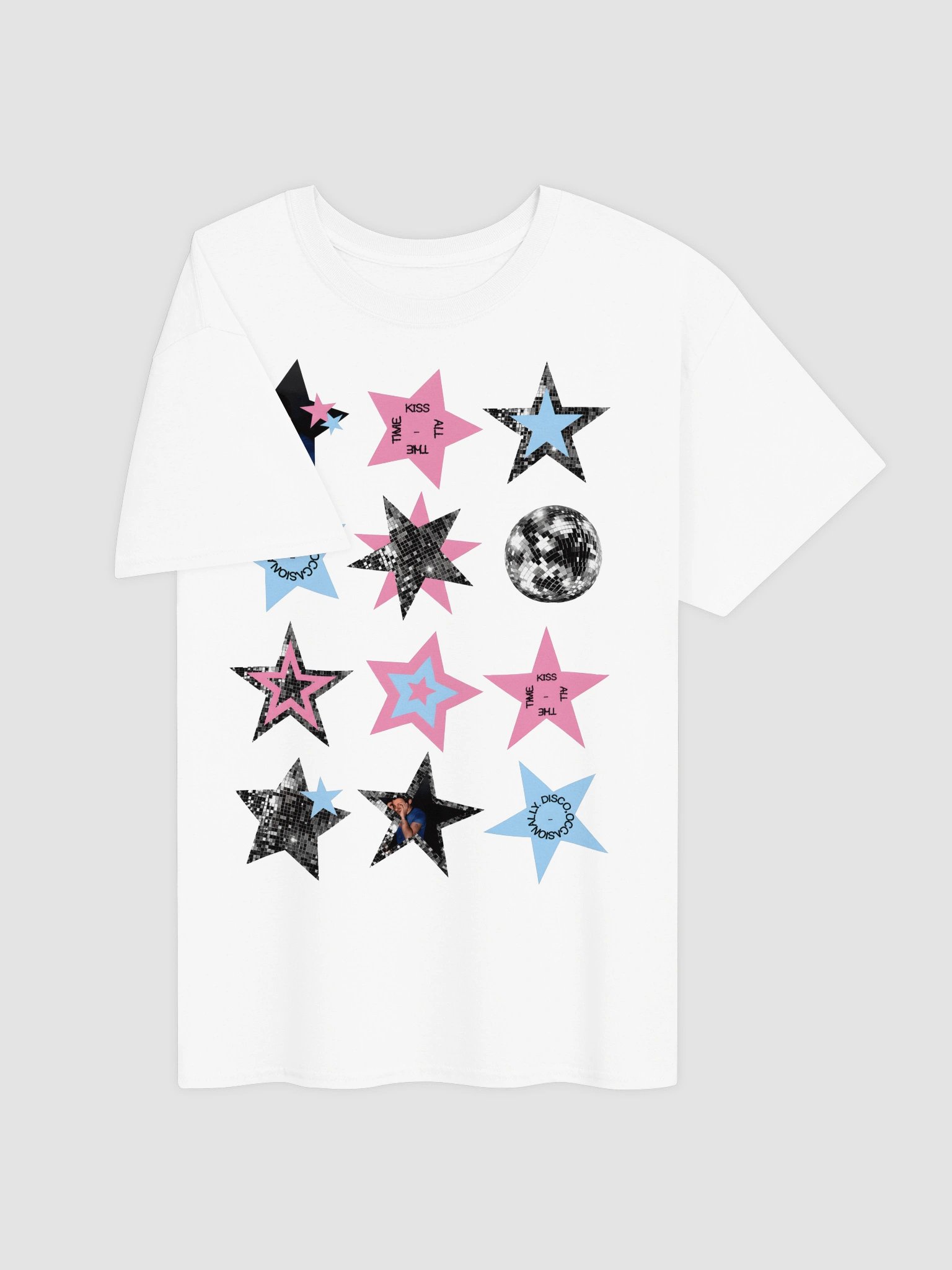 Harry Styles Stars Disco Grid T-Shirt | As It Was Aesthetic Fan Shirt product image (3)