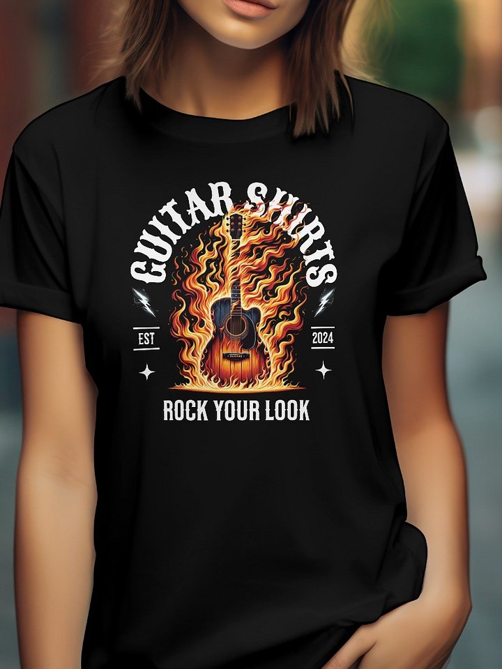 Flaming Guitar T-Shirt product image (1)