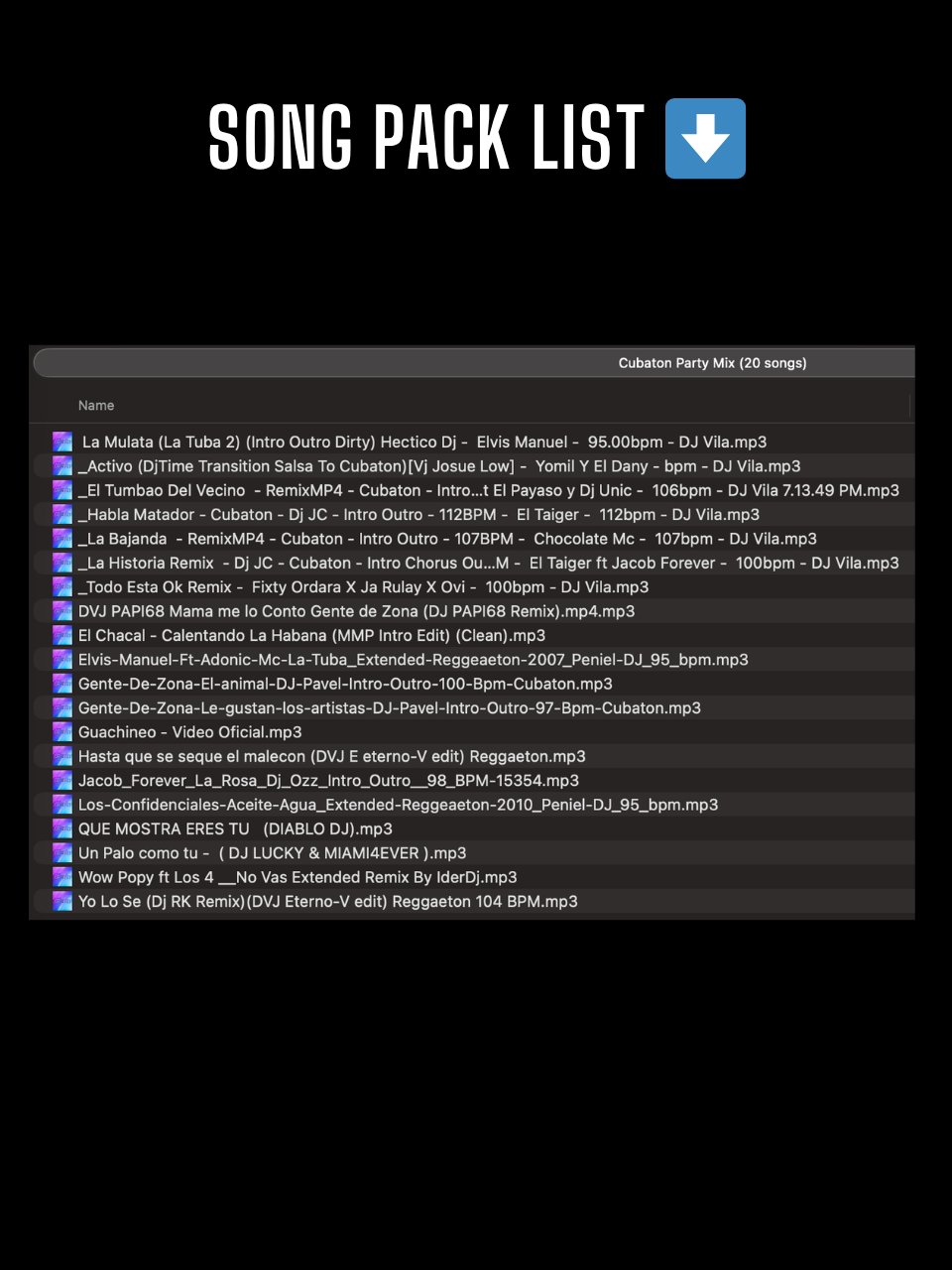 Cubaton Party Mix – Song Pack product image (2)