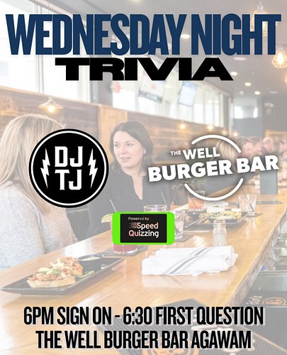 Agawam I have missed you! I’m back @thewellburgerbar tonight after our Big E break! License plate bonus round and social medi...