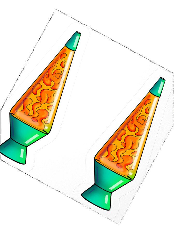Lady Lava Lumps Lamp Sticker product image (5)