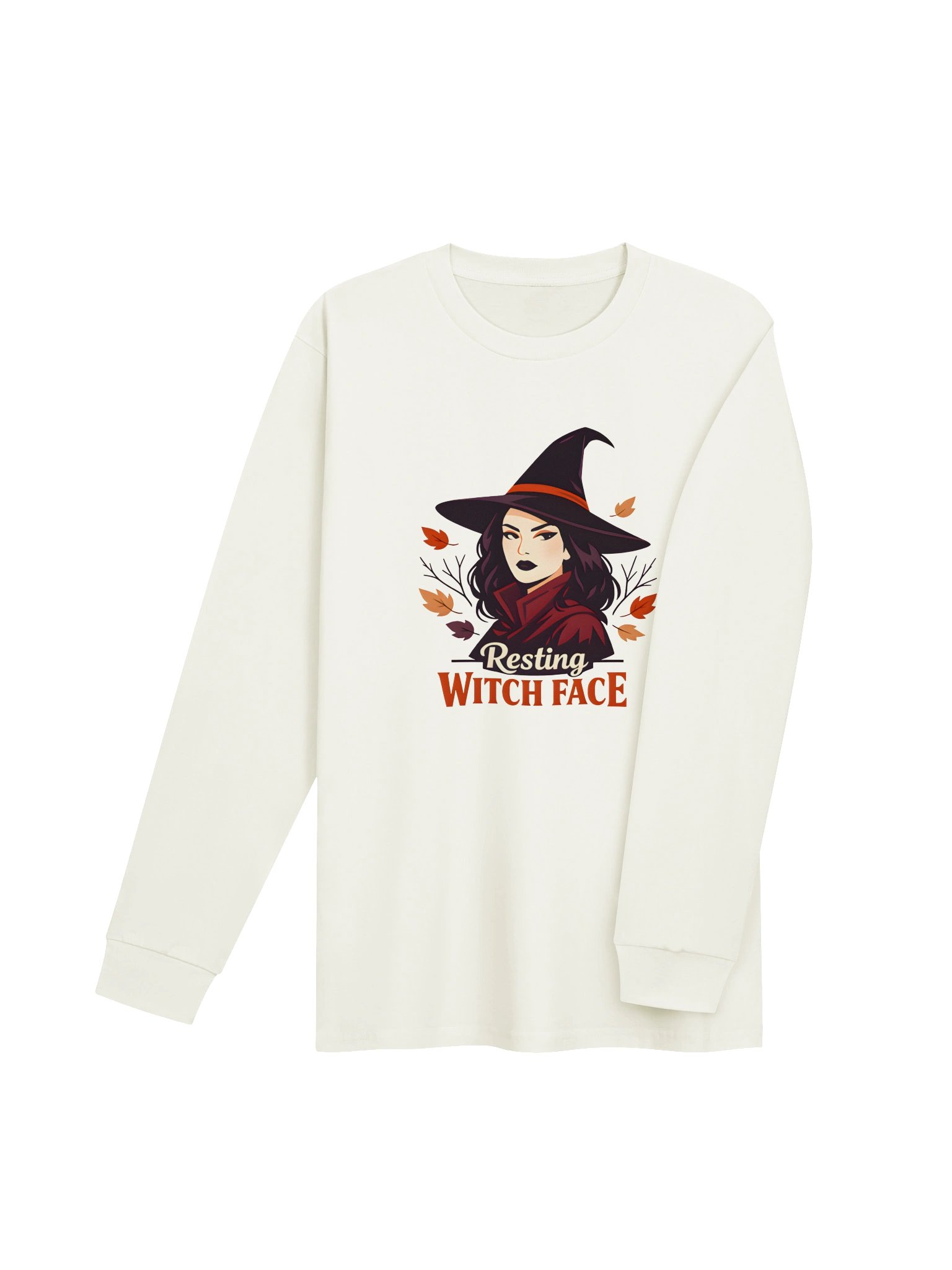 Resting Witch Face Halloween Long Sleeve Tee product image (12)