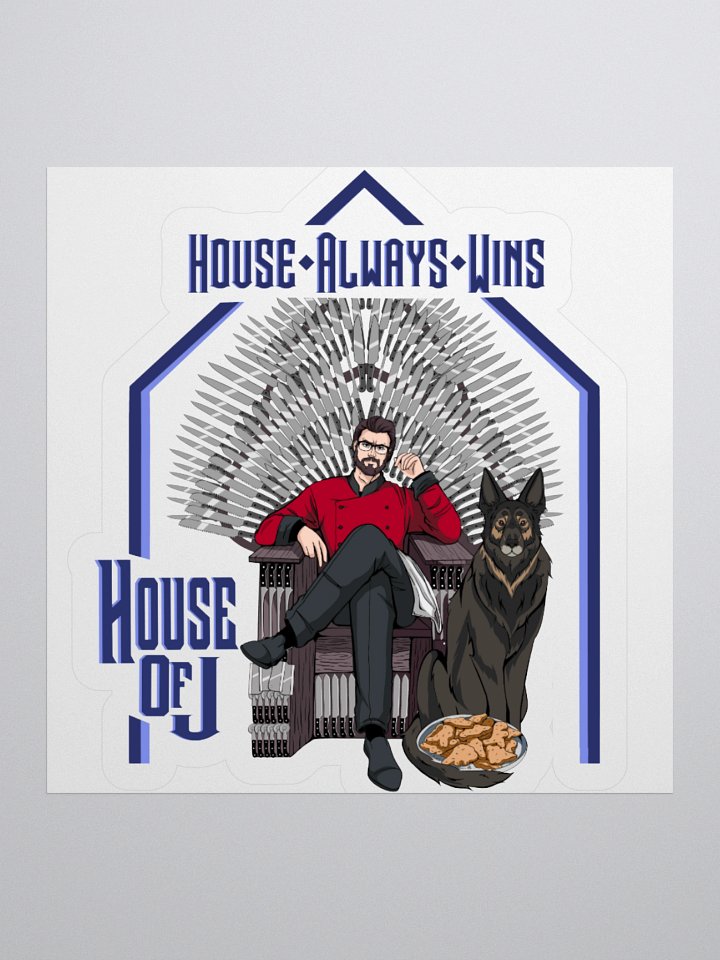 "House Always Wins" Kiss Cut Sticker product image (3)