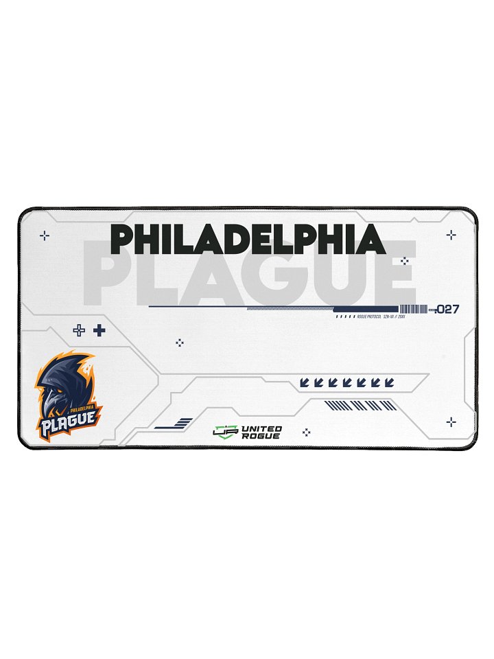 Philadelphia Plague White Desk Mat product image (1)