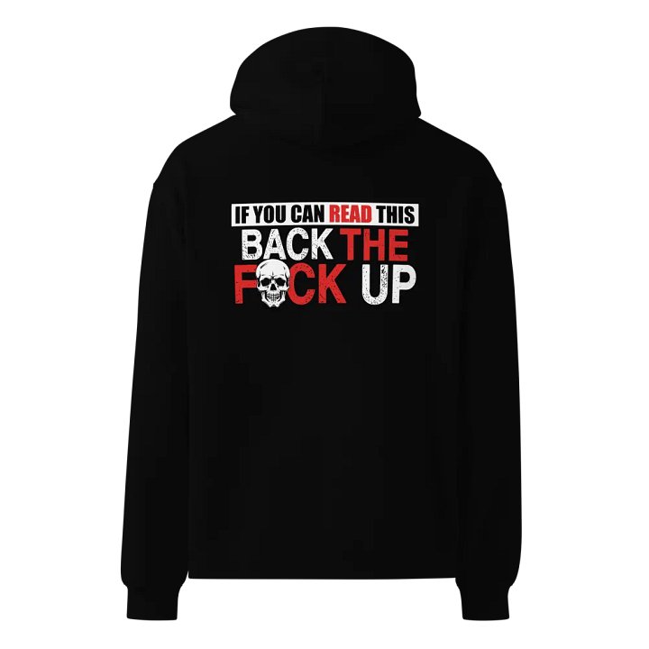 Back Off – Ride Safe Biker Hoodie product image (1)