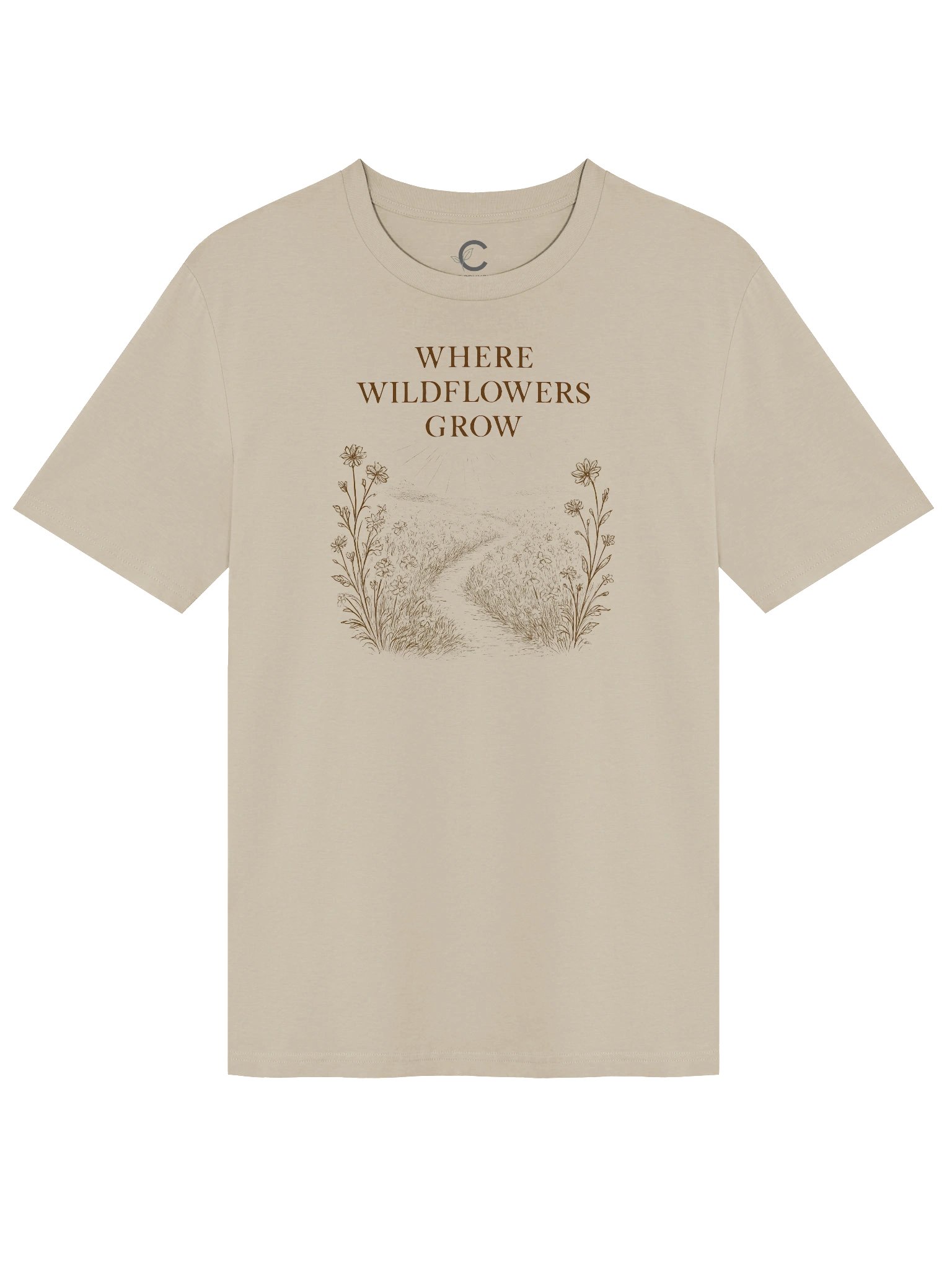 Heritage Goods: "Wildflowers Grow" Organic T-Shirt product image (2)