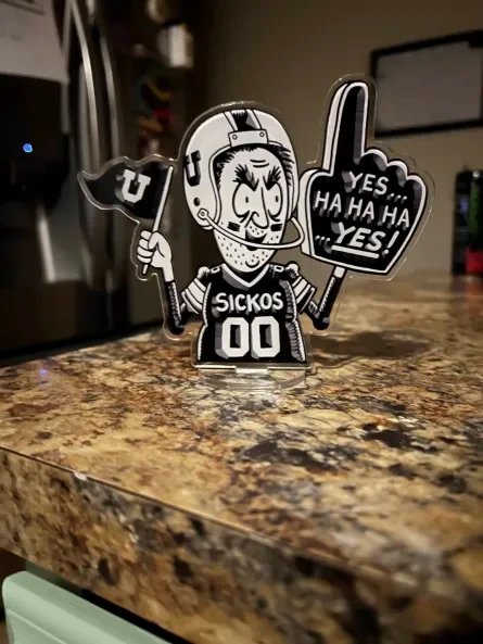 (Limited Stock) The Sickos Committee Beveled #1 Fan Football Acrylic Stand product image (1)