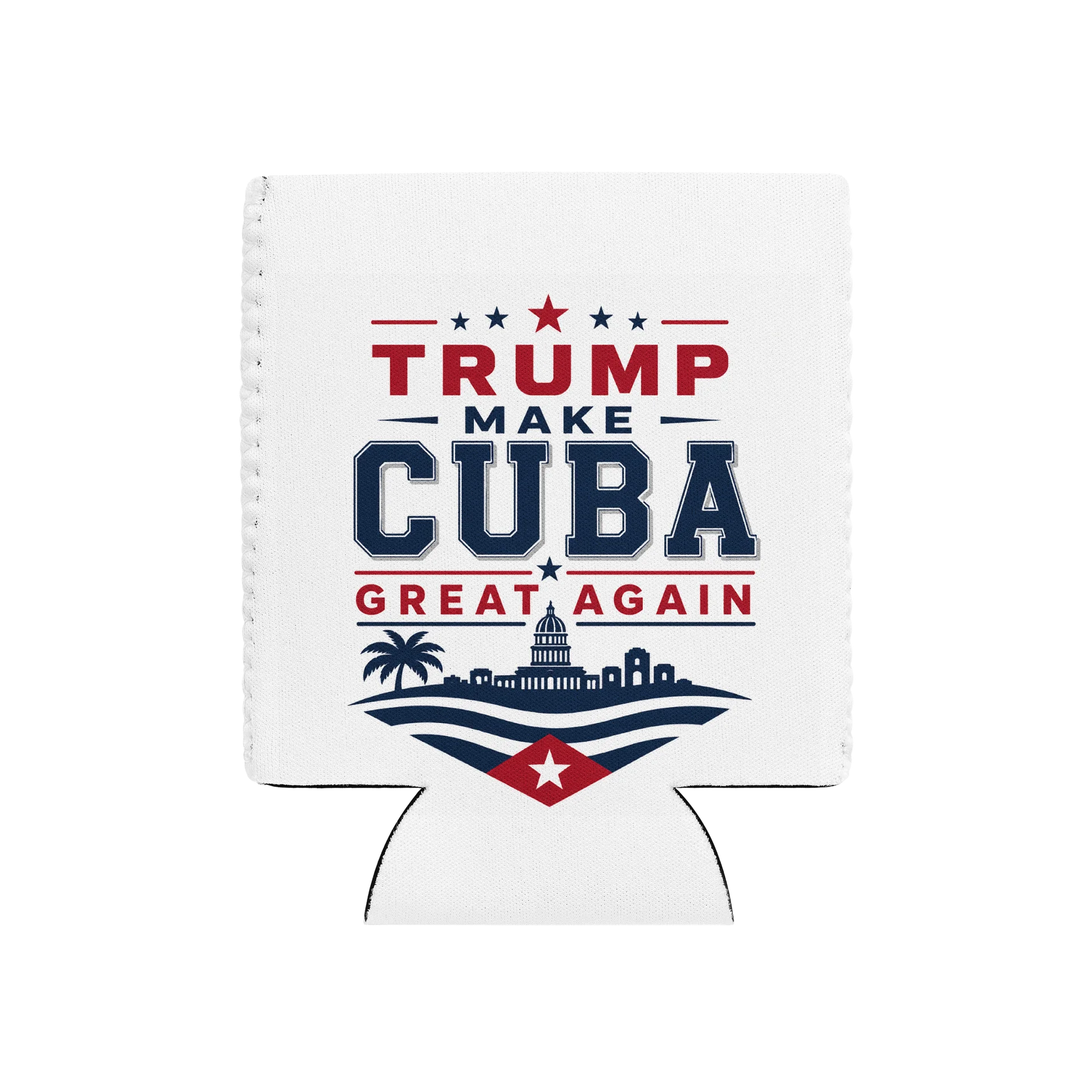 Porta Latas Blanco – Trump Make Cuba Great Again | PAC product image (1)