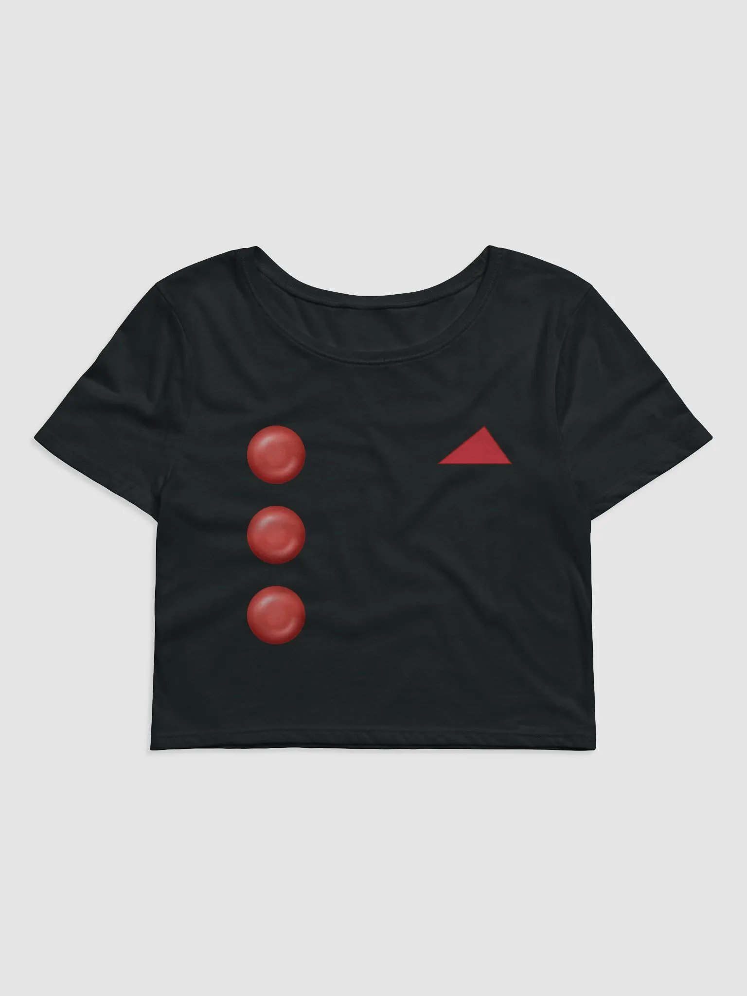 Red Button and Hankie Crop Tee product image (2)