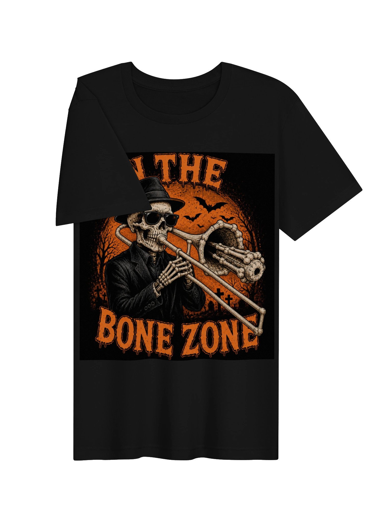 In the Bone Zone! Halloween Tee – Black (TikTok) product image (7)