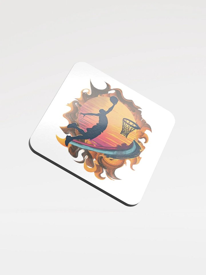 Space Shooter Basketball Sunset Slam Dunk Coaster Set product image (2)