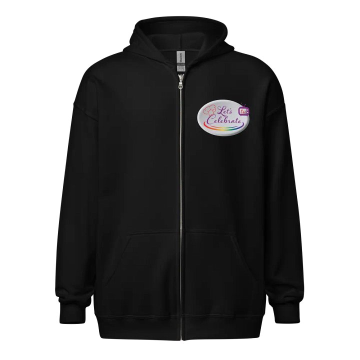 Let's Celebrate Rainbow Logo Zip Hoodie product image (1)