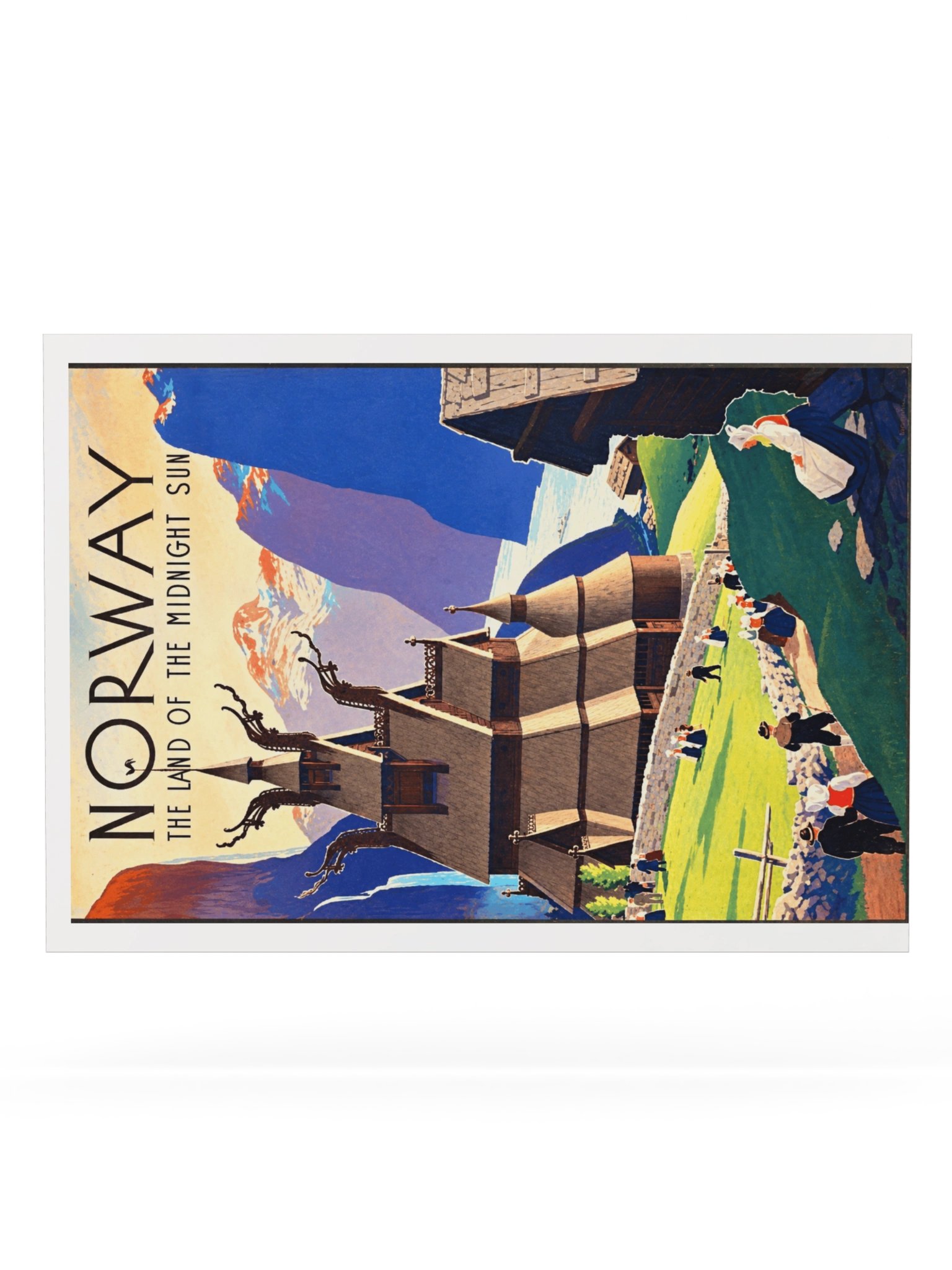 Norway Midnight Sun Vintage Travel Poster product image (36)