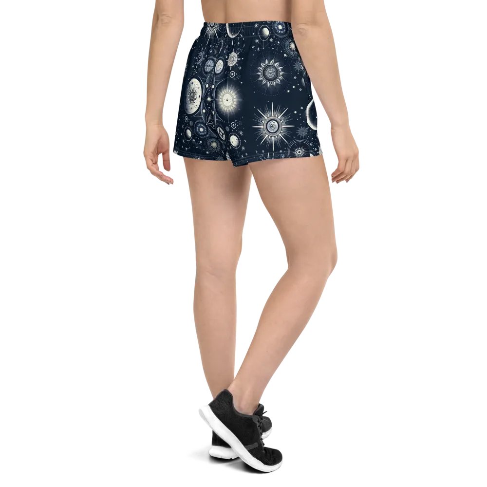 All-Over Print Women's Athletic Short Shorts product image (1)