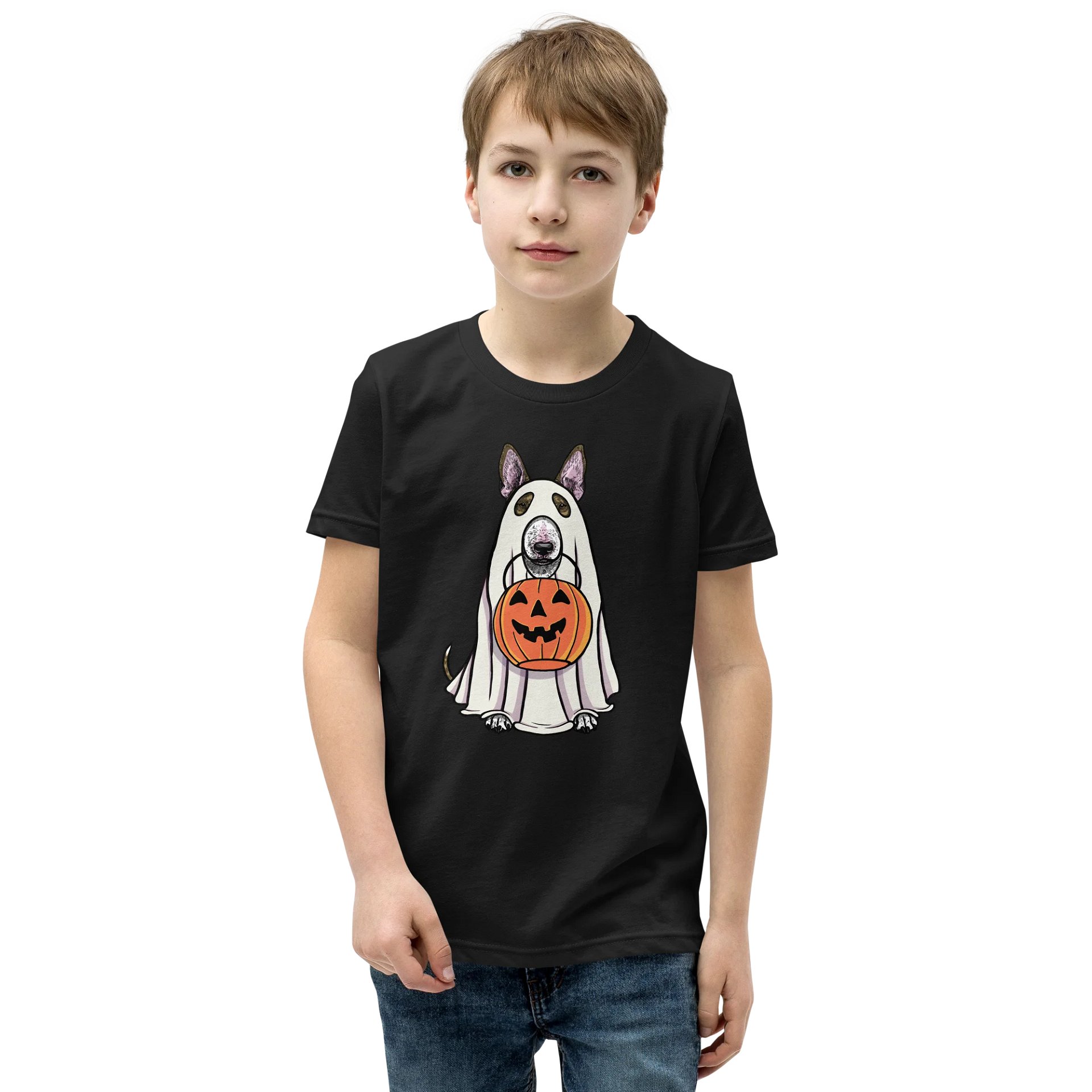 Halloween English Bull Terrier(Brindle) Youth T-Shirt product image (1)