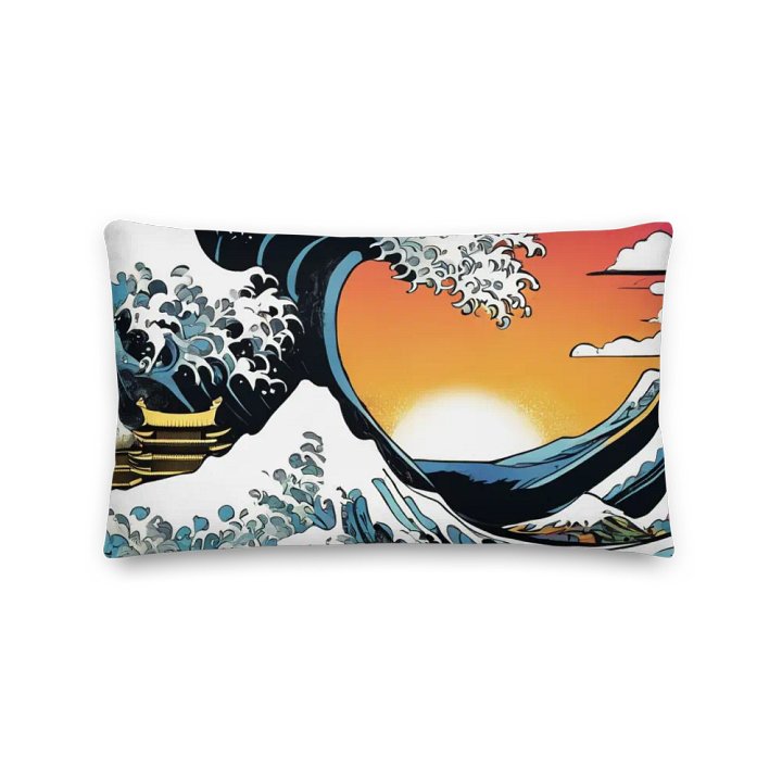 Rising Sun Wave All-Over Print Pillow product image (2)