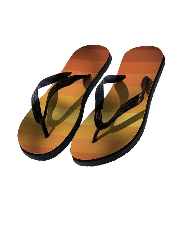 Sunset Stripes Custom Flip-Flops product image (1)
