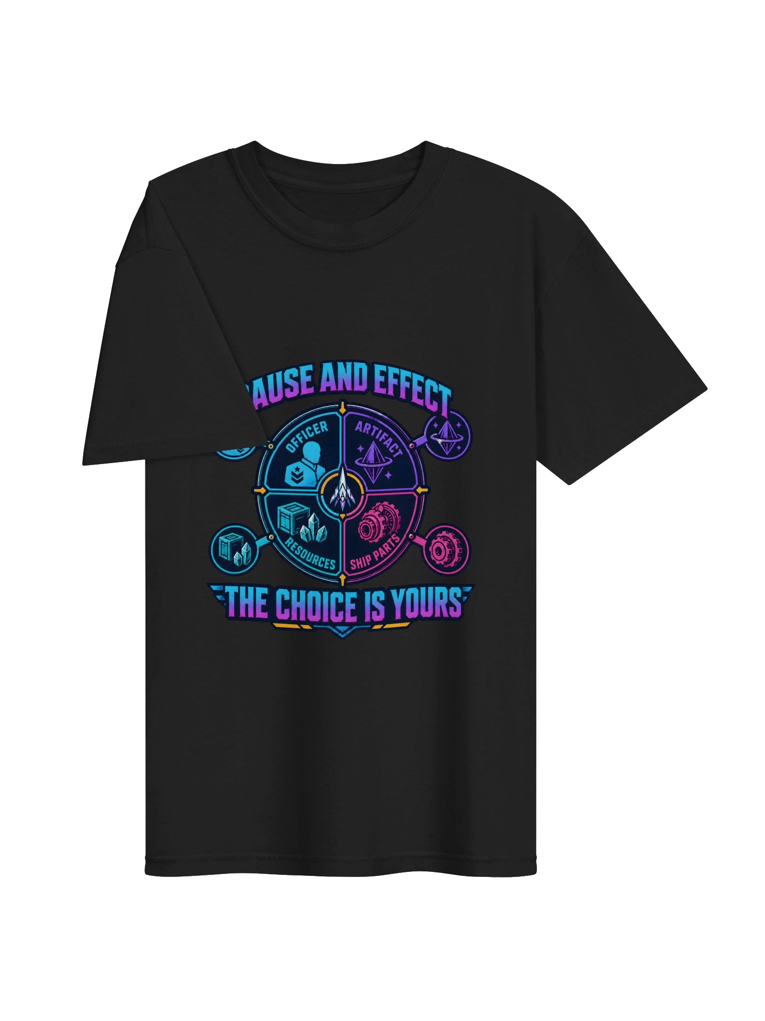 Cause and Effect Neon Diagram Tee product image (31)