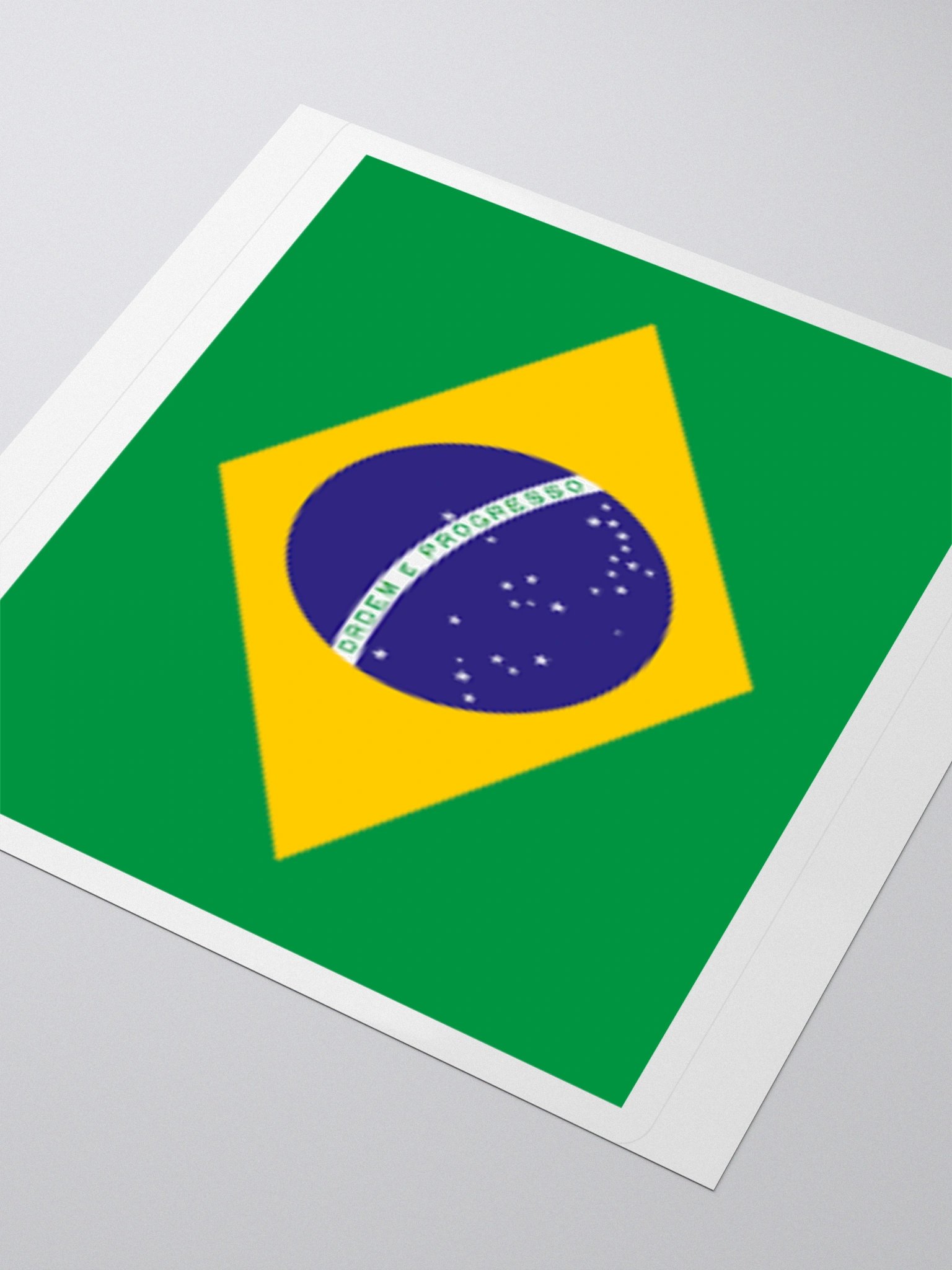 Exclusive Brazil Flag Kiss-Cut Stickers - High-Quality Vinyl, Multiple Sizes product image (8)