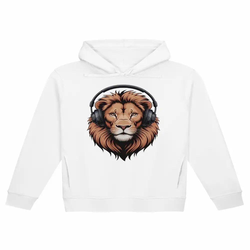 Majestic Neon Lion | Organic Premium Hoodie product image (5)