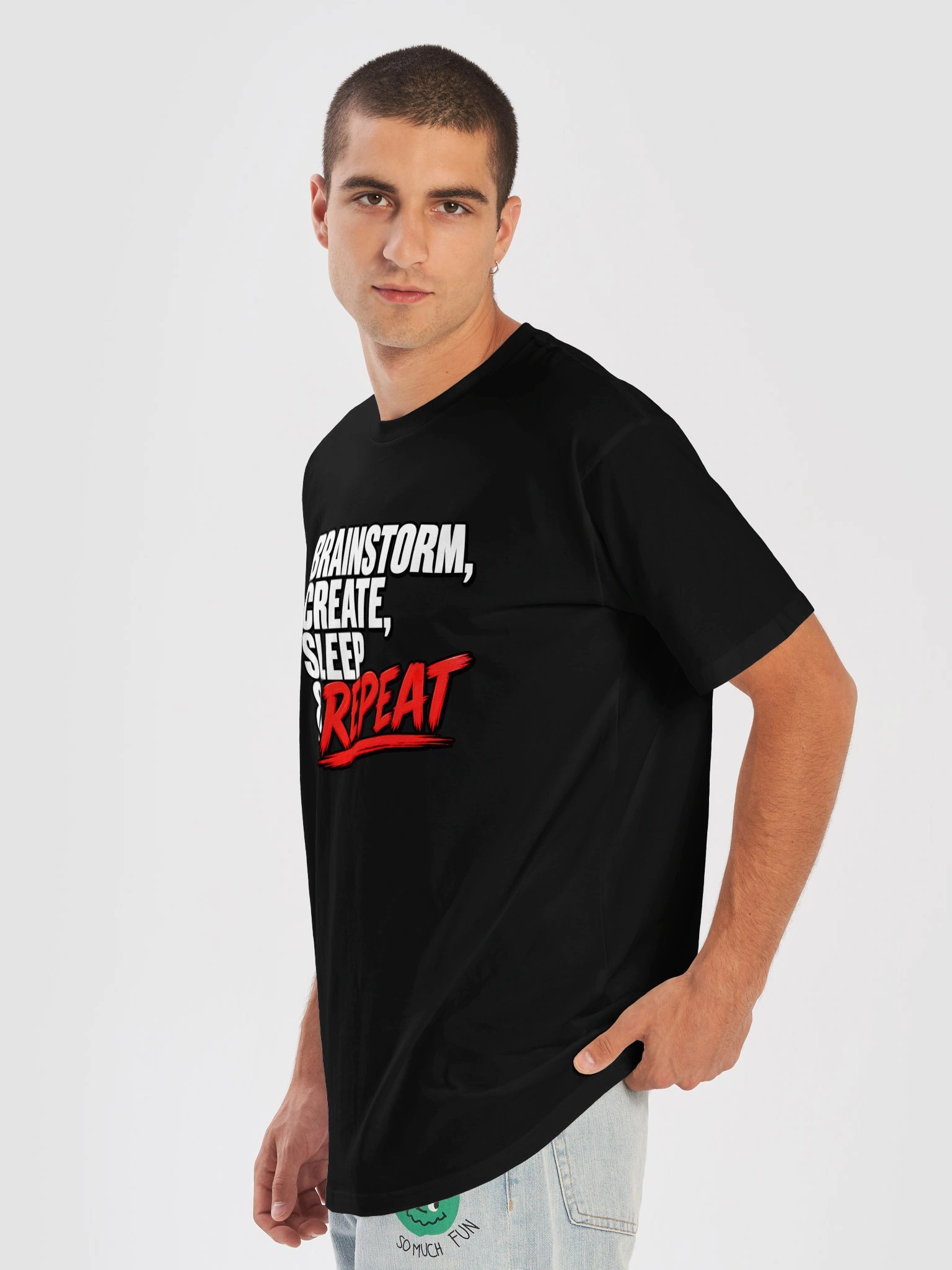 Brainstorm Create Sleep Repeat Tee product image (7)