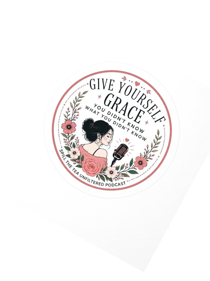 Give Yourself Grace Podcast Kiss Cut Sticker product image (2)