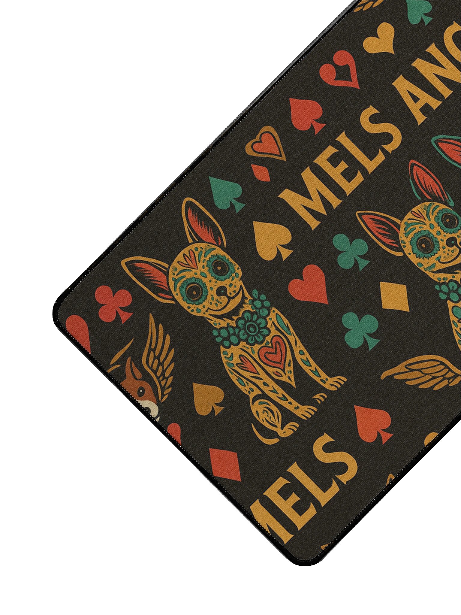 Mel’s Angels Dog Food Mat – Non-Slip, Waterproof Feeding Mat with Day of the Dog Design (15.5" x 31.5") product image (4)