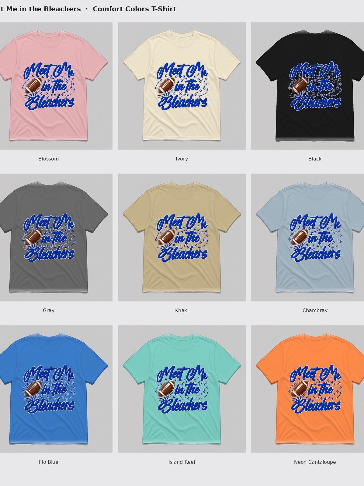 Meet Me in the Bleachers Comfort Colors Tee product image (2)