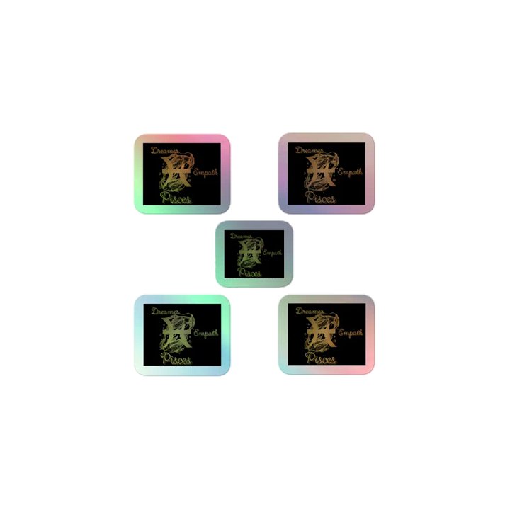Pisces, Dreamer Empath, Holographic Sticker Pack product image (1)
