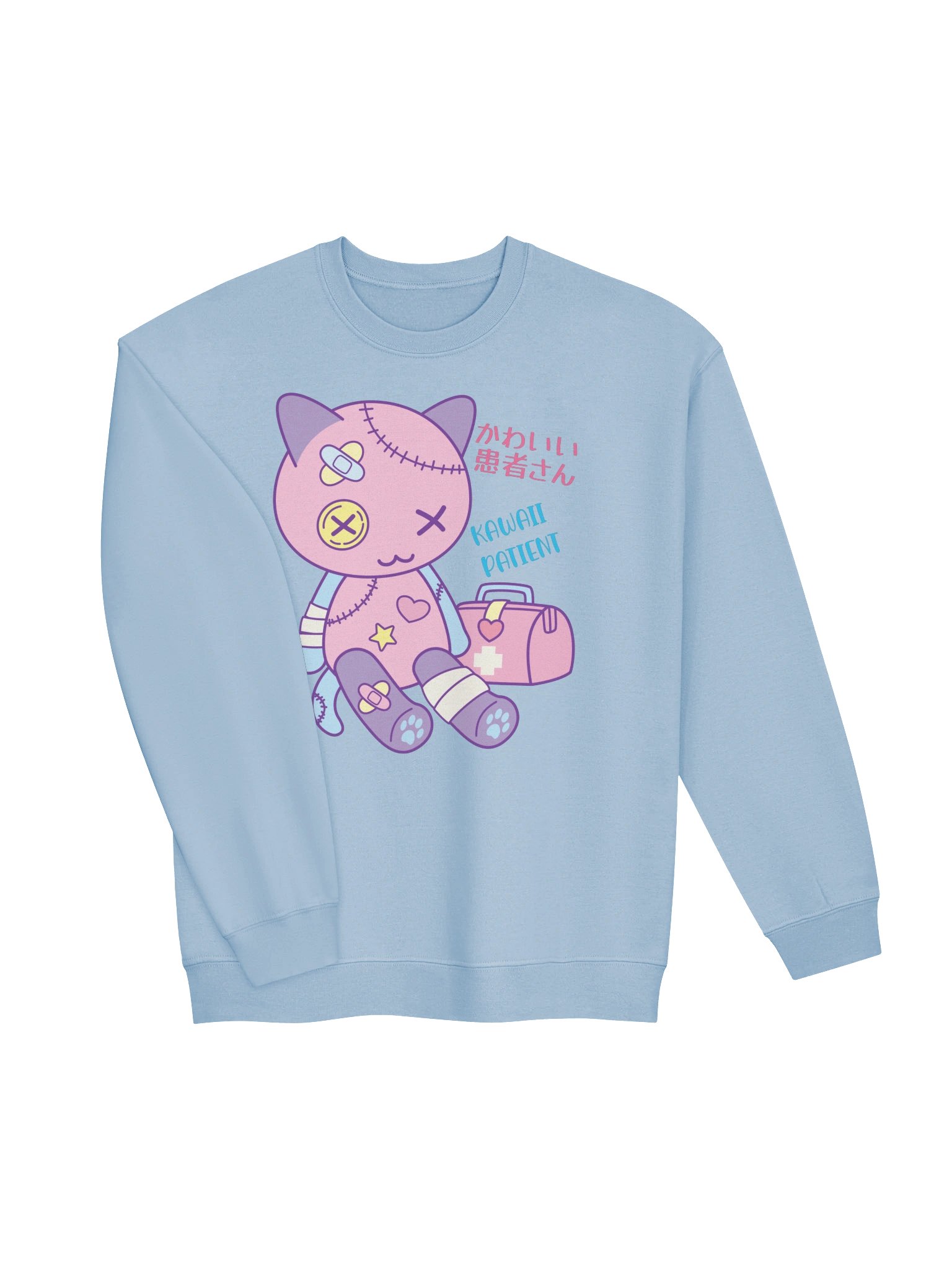 Kawaii Patient Toy Cat - Unisex Adult Sweatshirt product image (2)