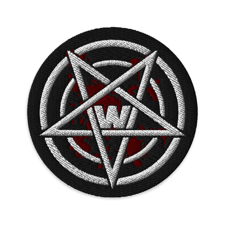 RealWally Pentagram embroided patch product image (1)
