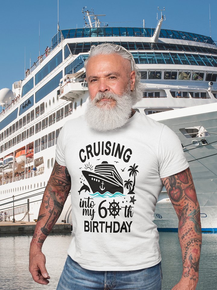 Cruising Into My 60th Birthday Celebration Unisex Softstyle T-Shirt Light Colours product image (2)