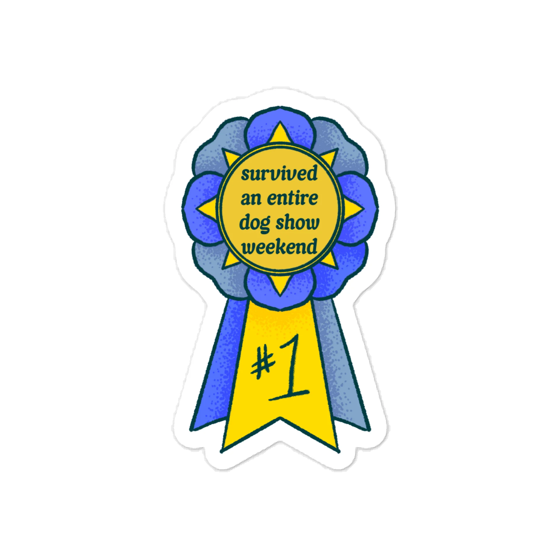 Rosette Series: Surived The Weekend Sticker product image (1)