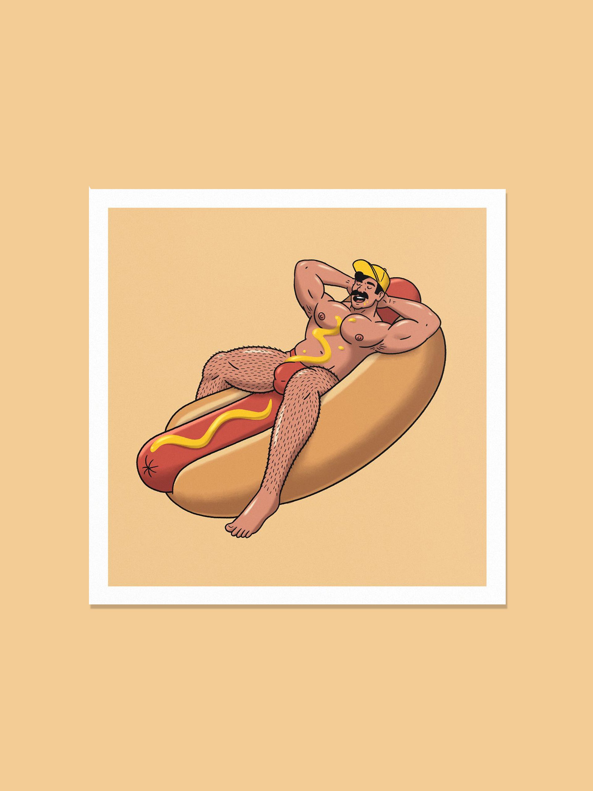 Hot Dog 10x10 Print product image (3)