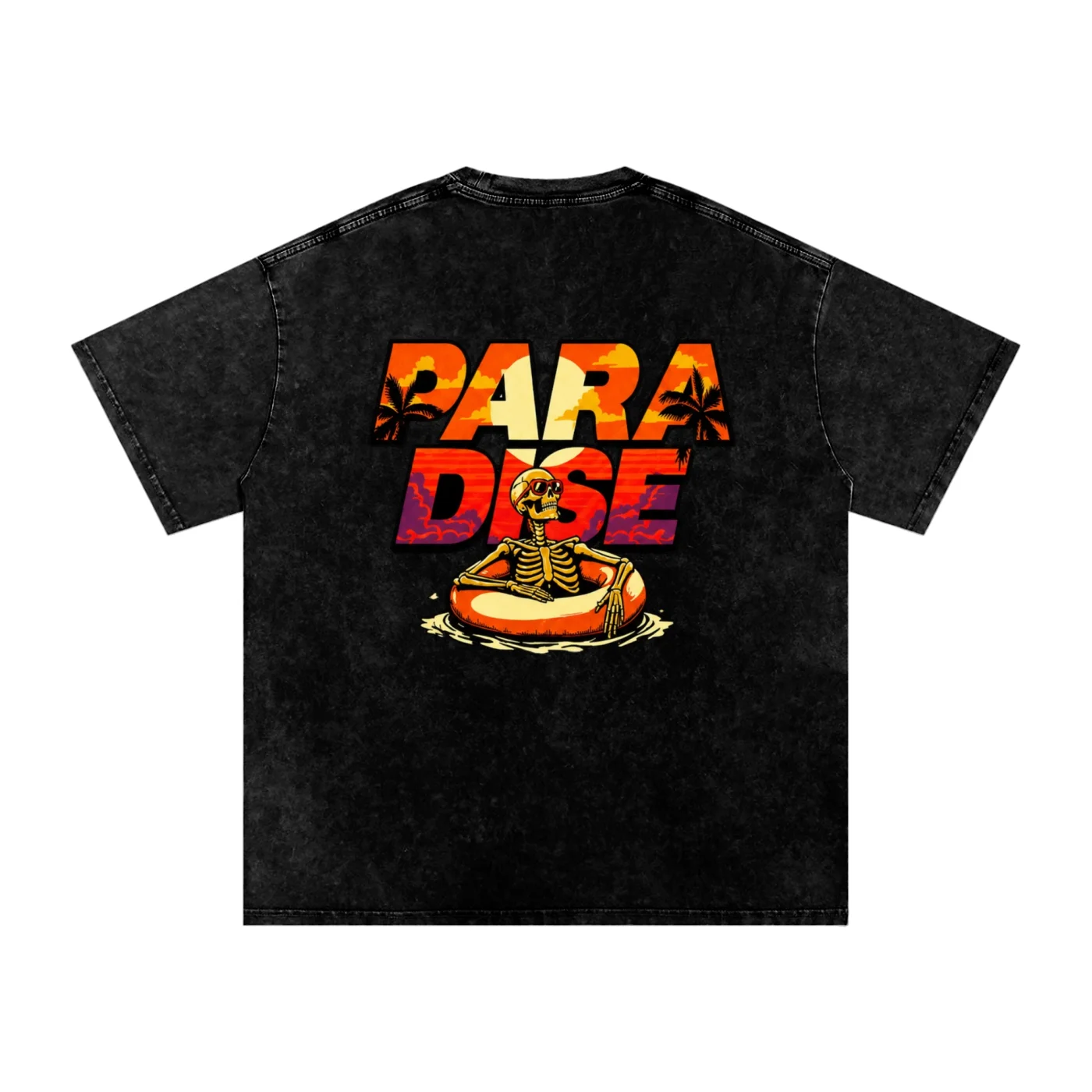 PARADISE Snow Washed Oversized Cotton T-Shirt product image (2)