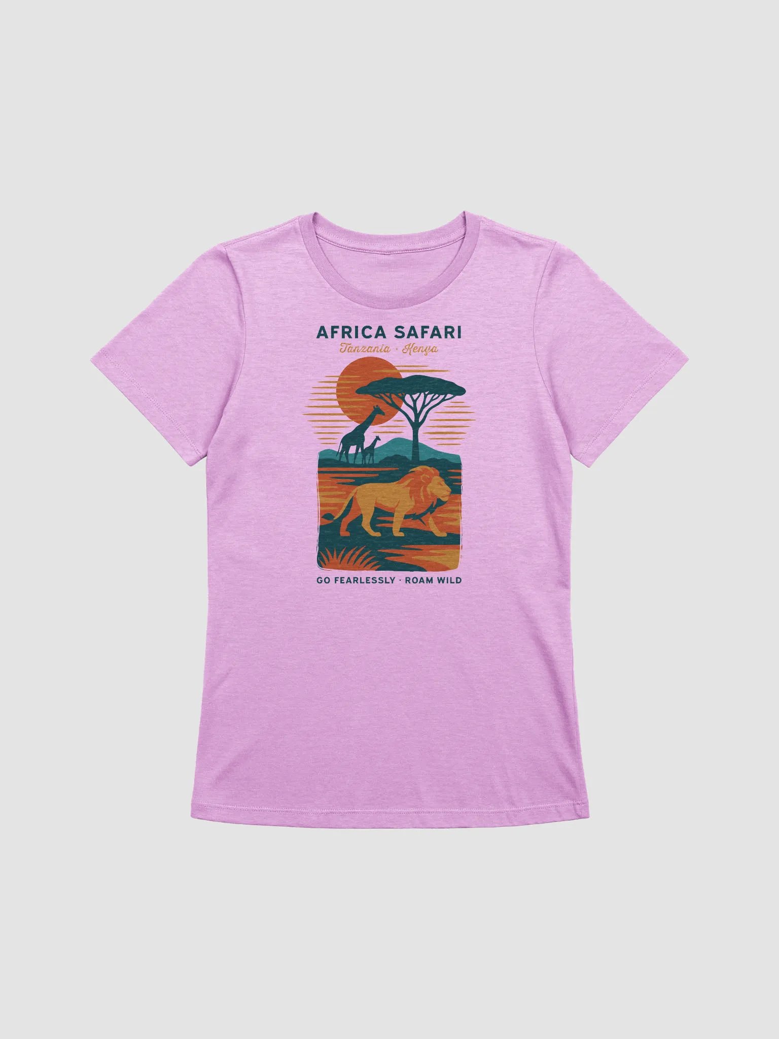 Safari Sunset – Women’s Relaxed Fit Tee product image (3)
