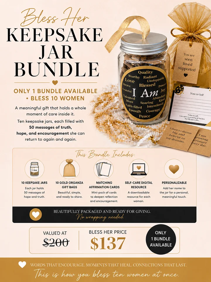 Bless Her Bundle: 10 Keepsake Affirmation Jars product image (1)