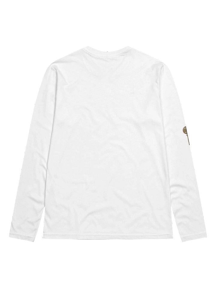 The Gatekeeper’s Key – White Sigil Line Edition (Front + Right Sleeve Print) | Premium Fitted Long Sleeve product image (2)