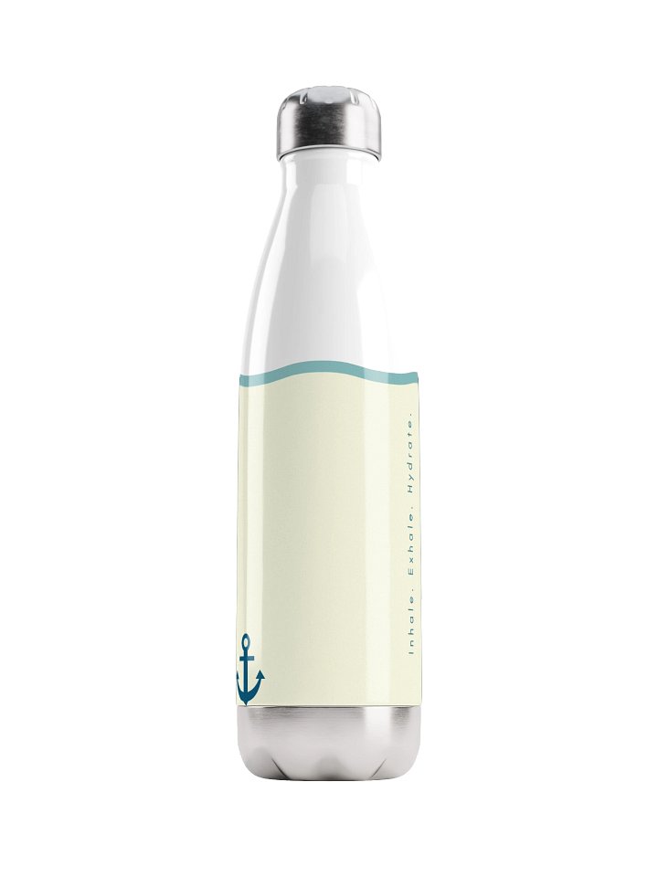 Minimalist Anchor Water Bottle, 17oz Stainless Steel Vacuum Flask, Insulated Bowling Pin Bottle, product image (1)