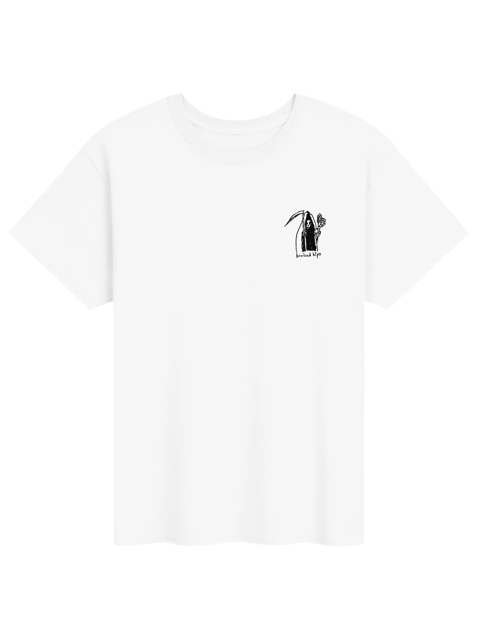 Bruised Hips Friendly Reaper Pocket T product image (111)