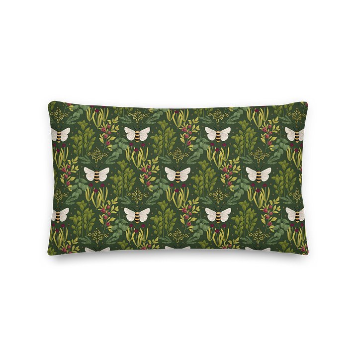 Bees and Foliage Premium Pillow product image (1)