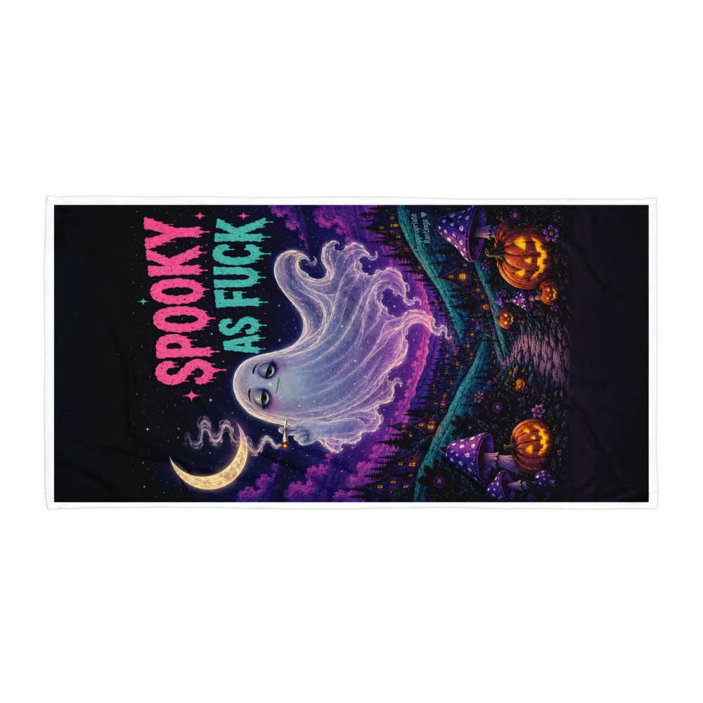 Spooky As Fuck Beach Towel product image (1)