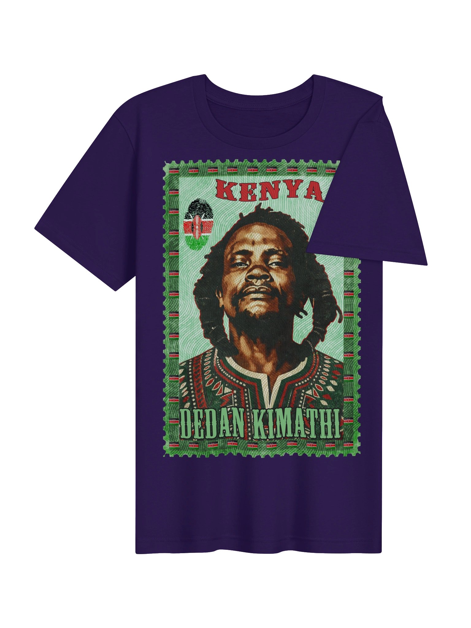 Dedan Kimathi Vintage Postage Stamp T-Shirt | Kenya Mau Mau History Tee | Pan-African Kenya Freedom Fighter product image (5)