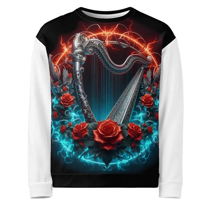Electric Rose Fantasy Silver Harp - Unisex Sweatshirt #17 product image (1)