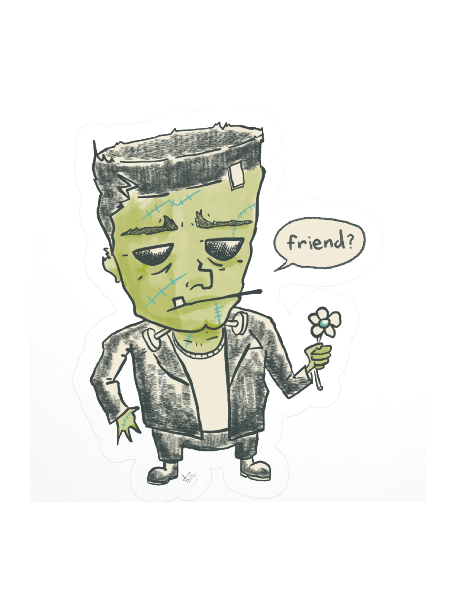 Frankee Friend Sticker product image (3)